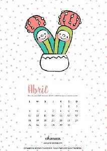 Que no te lo cuenten: Calendario abril de Charuca