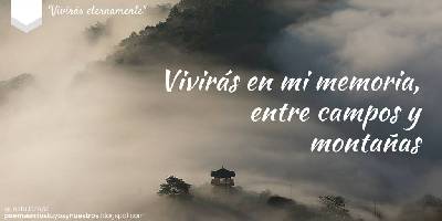 Poemas míos, tuyos y nuestros: Vivirás eternamente