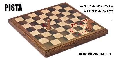 PISTA para el ACERTIJO de las cartas y las piezas de ajedrez