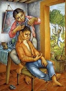 Desván, retales de palabras.: PELUQUERO.