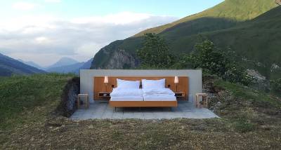 Hotel Null Stern, donde dormir bajo las estrellas es posible.