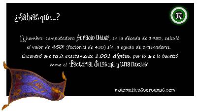 El factorial de las mil y una noches