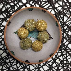Un Sueño Dulce: Bolitas de queso con pipas y semillas de lino