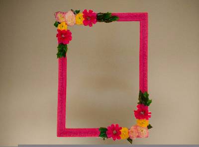 Creativo Y Original: Marco Con Flores