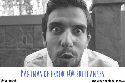 Páginas de error 404 que brillan con luz propia [Actualizado]