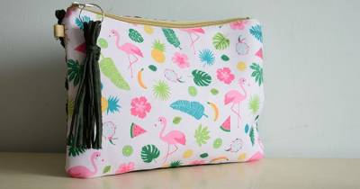 Bolso de trapillo bicolor