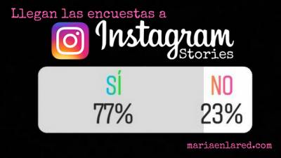 Encuestas en Instagram: ¡ya están aquí! ⋆ Maria en la red