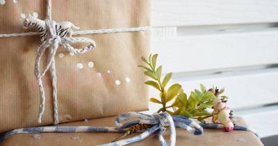 Packaging de Navidad con papel craft