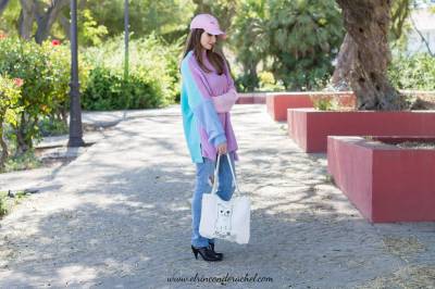 Colourful Patchwork Sweater Outfit - El Rincón de Rachel