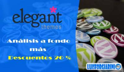 Elegant Themes Wordpress - Análisis a fondo + Descuentos 20 %!!