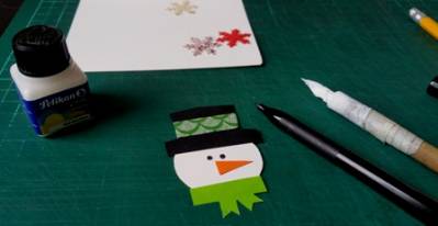 Una idea de tarjeta hecha mano para esta navidad
