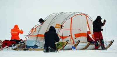Viaje a la Antártida, en Trineo de Viento