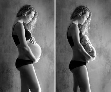 18 fotografías muy originales del antes y después de ser madre | SectorViral