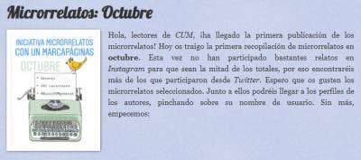 Microrrelatos: Octubre