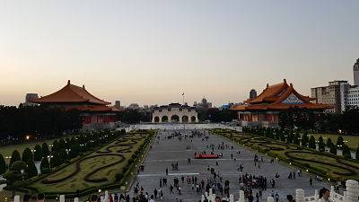 El Salón Conmemorativo de Chiang Kai Shek en Taipéi, TAIWÁN