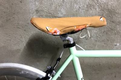 Funda sillín bici DIY en sofstshell