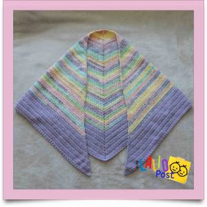 Chal triangular a crochet, un patrón para principiantes