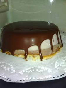 Semifrío de plátano, naranja amarga y chocolate - Gastrogaceta