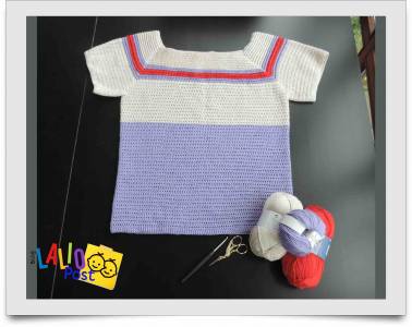 Top tejido a crochet, 'Top Konina'
