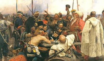 Arte Postal. Cosacos zaporogos escribiendo una carta al Sultán