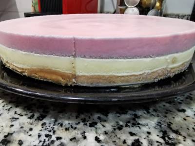Pastel de dos sabores sin gluten