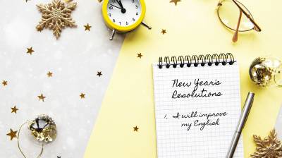 Propósitos de año nuevo en inglés