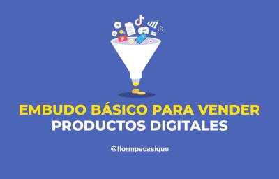 ≫ Embudo básico para vender productos digitales: cursos online ️