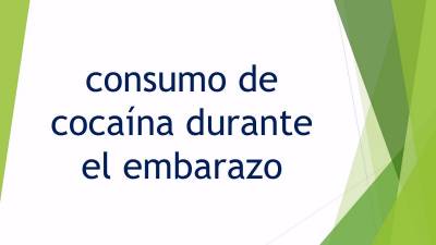 Cocaína durante el embarazo - Adicciones 0,0