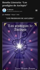 Reseña Literaria: 'Los prodigios de Asclepio'