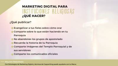 Estrategias de #MarketingDigital aplicables a cuentas religiosas #MarketingReligioso | #Copymanager