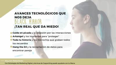 #BlackMirror nos muestra cómo los avances tecnológicos intervienen en nuestra vida cotidiana | #Copymanager