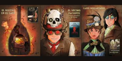 ¡Dibujando a los personajes de mis novelas estilo STEAMPUNK!