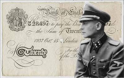 Operación Bernhard. Las libras falsas de los nazis. Autor Juanjo Ortiz