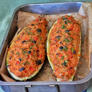 Calabacín Relleno es Perfecto Para Cenar