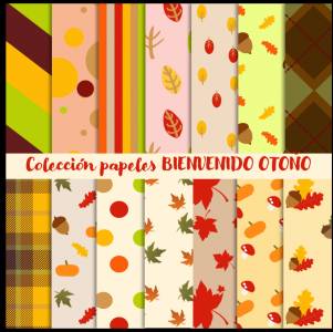 Papeles digitales Bienvenido otoño