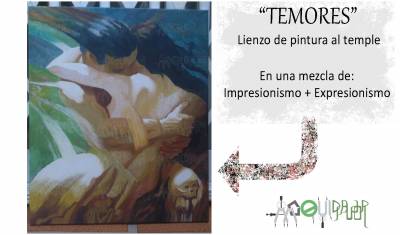 Pintura al temple: 'Temores'