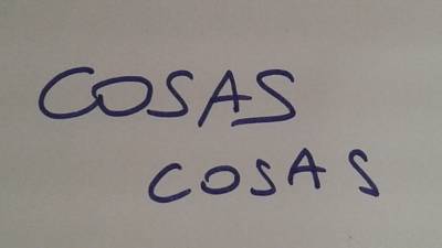 Esas Cosas, que tengo que admitir