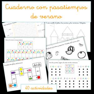 Cuaderno de pasatiempos de verano