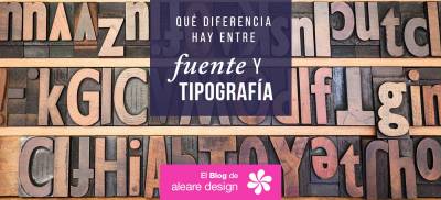 ¿Qué diferencia hay entre tipografía y fuente?