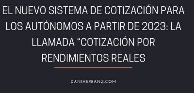 El nuevo sistema de cotización para los autónomos a partir de 2023