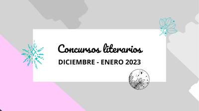 Concursos literarios diciembre - enero 2023