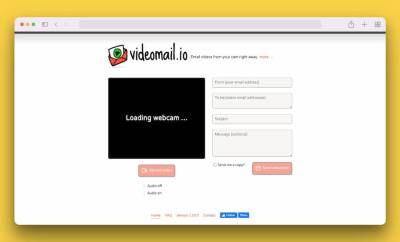 Videomail: grabar mensajes de vídeo y enviarlos por correo