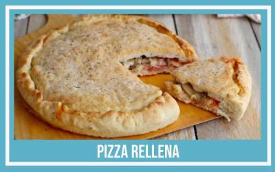 Receta de Pizza rellena - Lista en 3 pasos