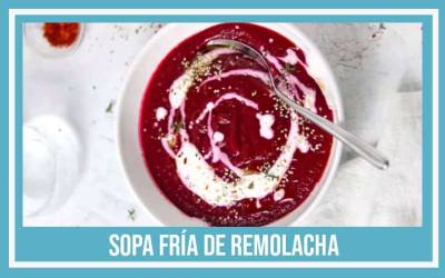 Receta de Sopa fría de remolacha: crema suave en 15 min