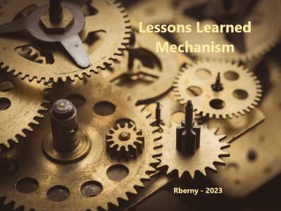 Mecanismo de Lecciones Aprendidas. - Rberny