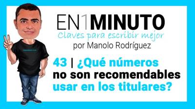 ¿Qué números no son recomendables usar en los titulares de los artículos de un blog?