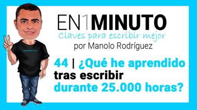¿Qué he aprendido tras escribir durante 25.000 horas?