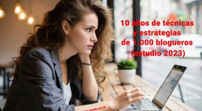 10 años de técnicas y estrategias de 1.000 blogueros (encuesta 2023)