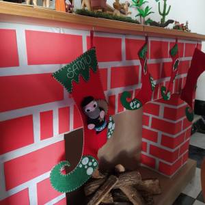 Cómo hacer una chimenea de cartón para Navidad