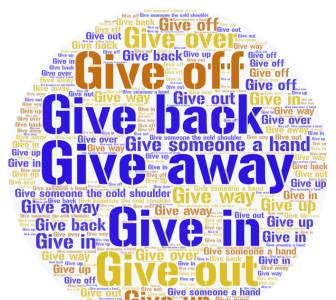 The English Pub - El blog para aprender inglés: Give it away!: Phrasal Verbs con Give